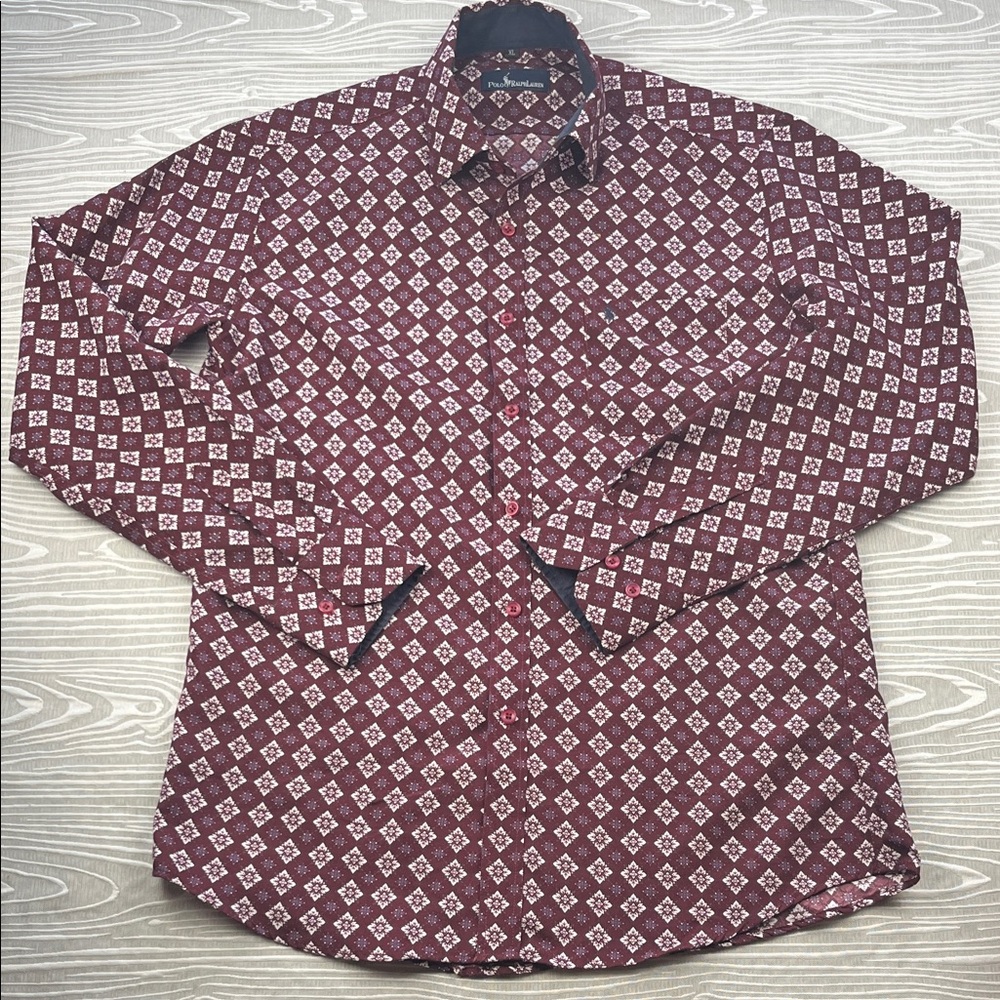 Polo Ralph Lauren Men’s Button Up Casual Dress Shirt Long Sleeve Size XL